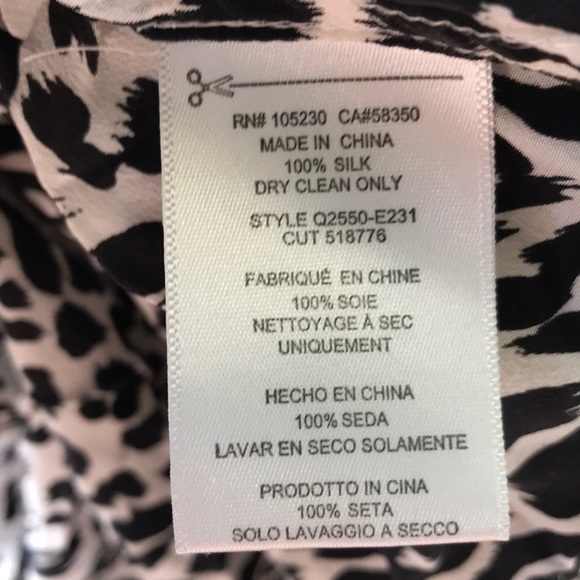 Equipment Slim Signature Cheetah Print Blouse Top - Picture 7 of 7